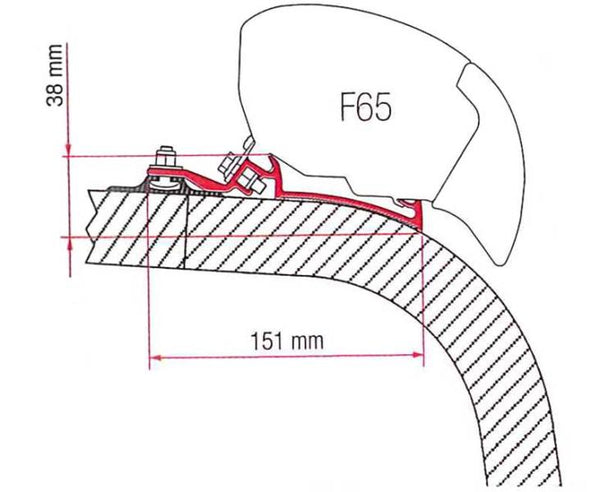 Reimo Adapter Fiamma Kit Giottiline - Fendt - 6278 | Stahlor image 1