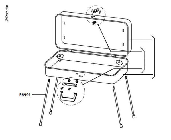 Reimo Standrohr f.Grill 760622 - 6991 | Stahlor image 1