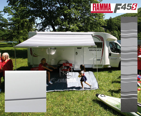 Reimo Awning F45S, 300cm cover Polar White, cloth Roayl Grey - 7179 | Stahlor image 1