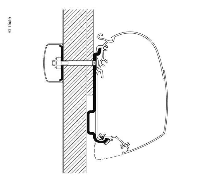 Awning adapter Eden/Allegro 4m