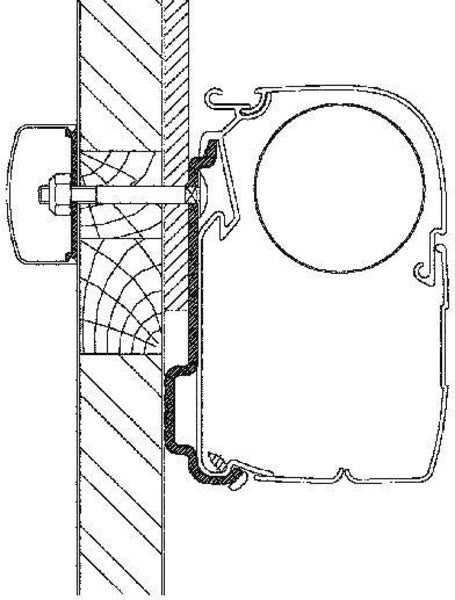 Reimo Awning adapter Eden/Allegro set - 8782 | Stahlor image 1