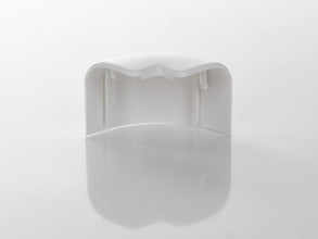 Carbest Replacement End Cap, Left, for RW Blinds, White - image 3