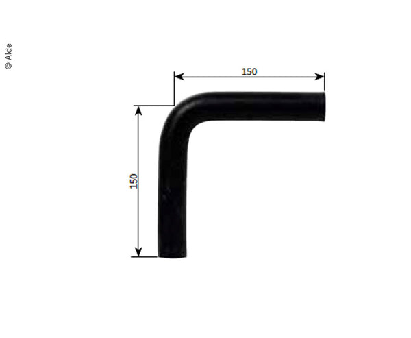 Alde Gummiwinkel 150x150mm Sch - 9739 | Stahlor image 1