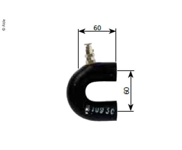 Reimo Alde rubber U with venting and strap clamp - 9762 | Stahlor image 1