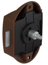 Reimo Push-Lock screw-on deadbolt lock - Can be operated from one side - Brown - 9992 | Stahlor image 1