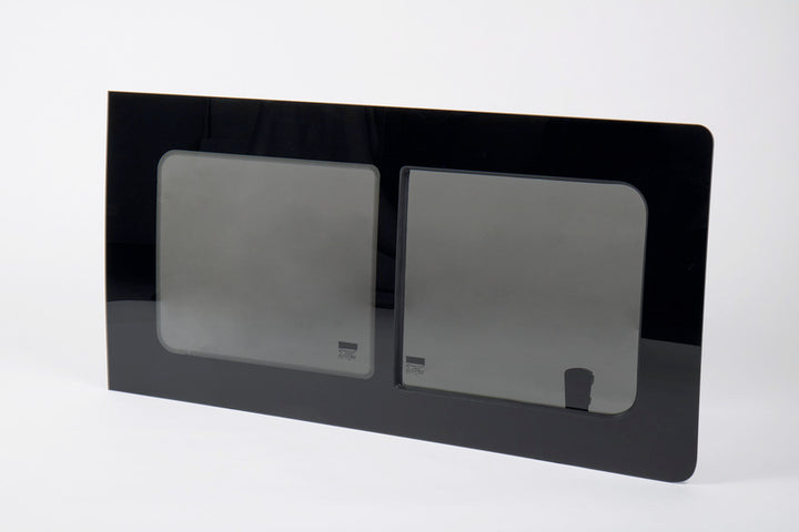 Real glass sliding window for VW Crafter from model year 2018- -
