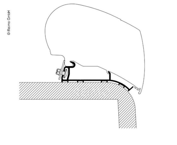 Awnings Roof mounting adapter for Hymer 2013 Caravans & motorhomes, Eriba Nova -