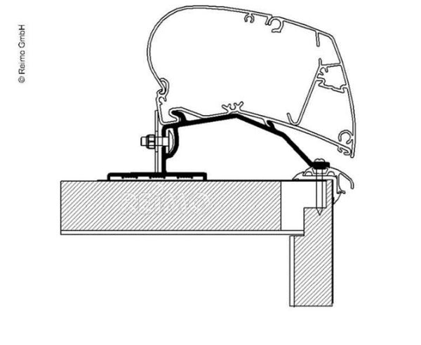 THULE Thule Omnistor Awning Roof Mount Adapter - - 431146 | Stahlor image 1