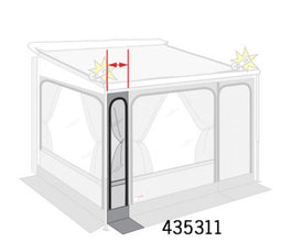 Fiamma Erweiterungsset Frontteil für Markisenvorzelt Privacy Room - - 436634 | Stahlor image 3
