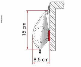 Fiamma Caravanstore Zip-Markise/Fodderal with awning - 44375 | Stahlor image 3