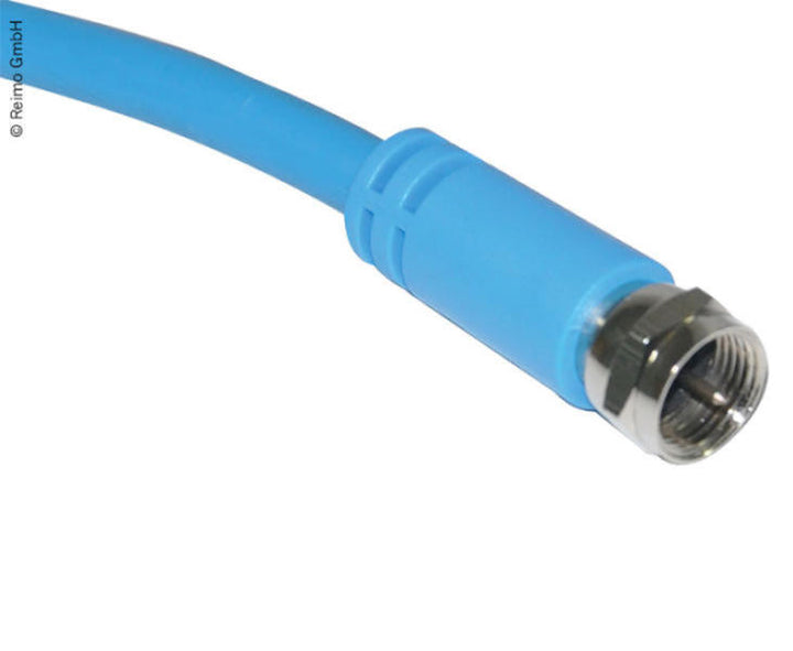 Flexible coaxial cable with F-connectors -