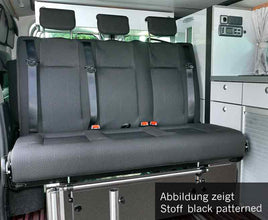 Reimo Rock and Roll Bed Renault Trafic / Opel Vivaro / Fiat Talento, Variotech 3000 Size 17, Leather Upholstery, 2 Heat Exchangers