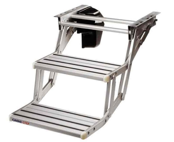 Thule Double step Omnistep aluminum - 12 V motorized entry step . - - 912091 | Stahlor image 1