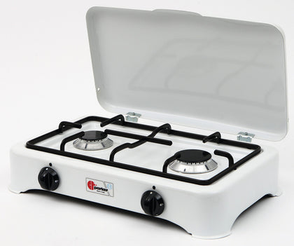 Parker gas stove 2 flame with ignition fuse -
