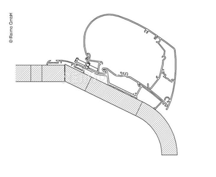 Thule Omnistor Awning Roof Mount Adapter for LMC Liberty TI / TEC -
