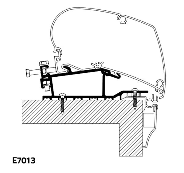 Reimo Thule Roof Mount Adapter for Hobby - - 4542 | Stahlor image 1
