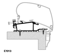 Reimo Thule Roof Mount Adapter for Hobby - - 4542 | Stahlor image 1