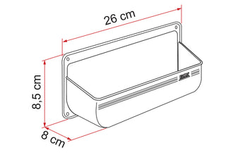 Reimo Pocket tray M - white - 1086 | Stahlor image 3