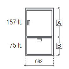 Vitrifrigo DW250 OCX2 BTX Stainless Fridge-Freezer 157 L + 75 L – image 3