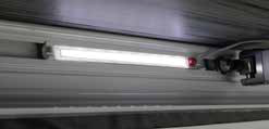 Beleuchtung LED f.F45Ti – part no. 435326 (Reimo catalogue image, shown mounted on the awning front profile)