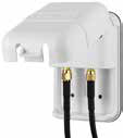 Maxview Outdoor Socket with 2 x SMA for Internet Antennas, White – part no. 492670 (Reimo catalogue image)